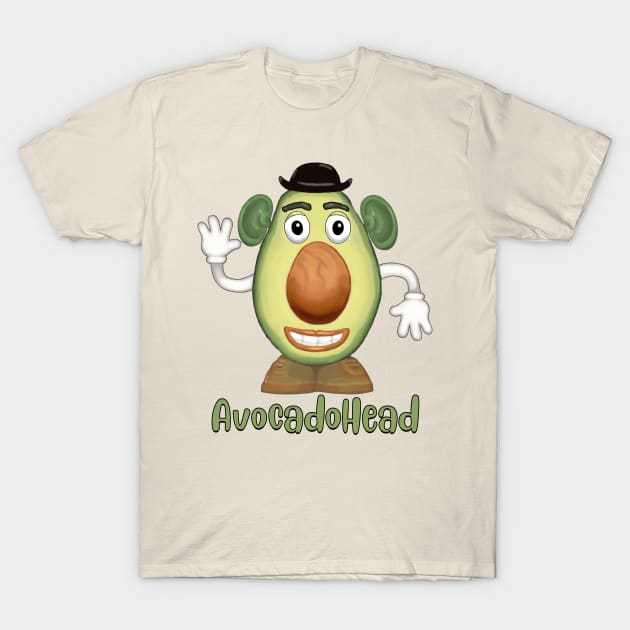 Avocado Head T-Shirt by ChuckDuncanArt